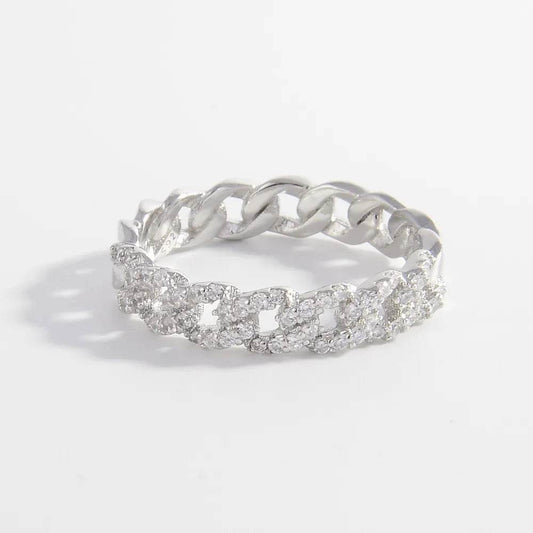 925 Sterling Silver Inlaid Zircon Ring - luxurift