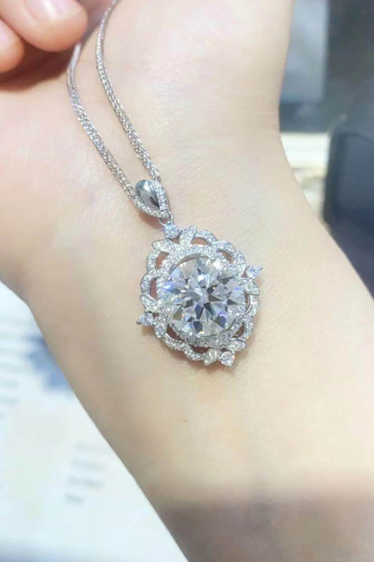 5 Carat Moissanite 925 Sterling Silver Necklace - luxurift