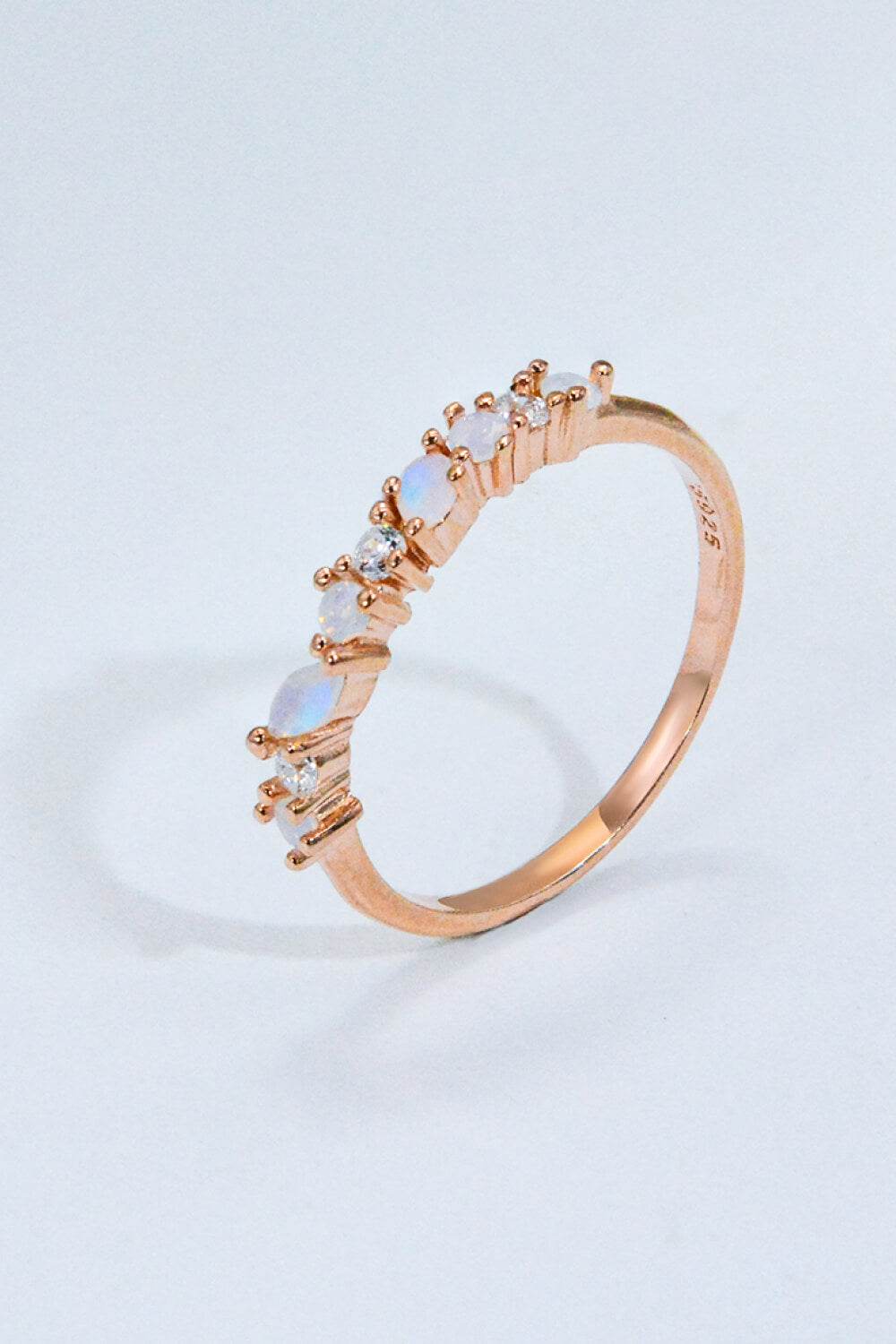 Moonstone and Zircon Decor Ring - luxurift