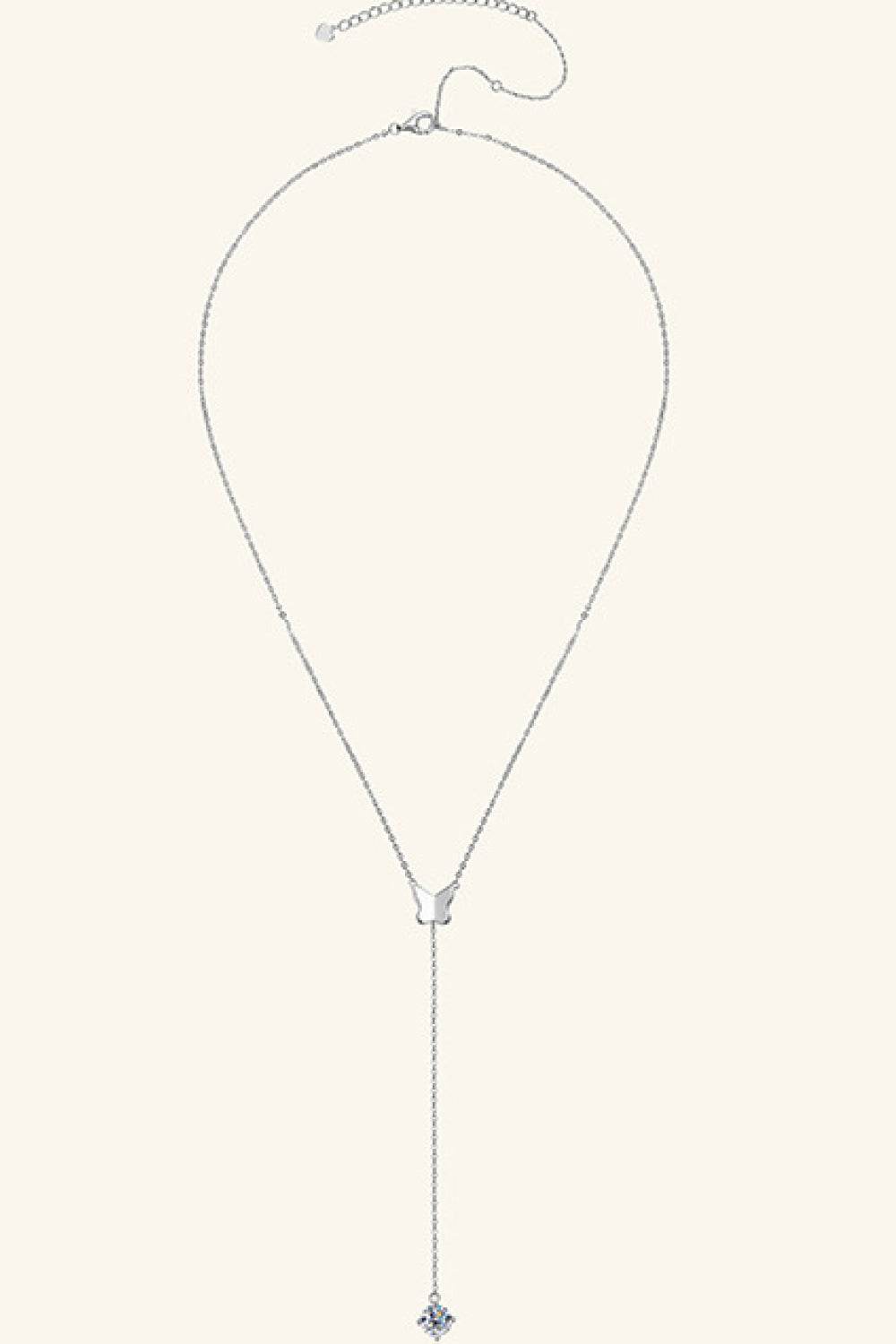 1 Carat Moissanite 925 Sterling Silver Necklace - luxurift