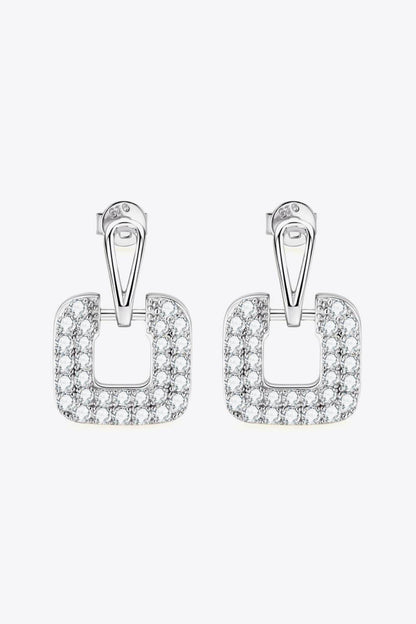 1.68 Carat Moissanite 925 Sterling Silver Drop Earrings - luxurift