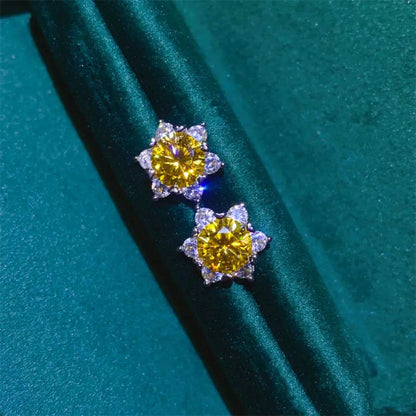 2 Carat Moissanite 925 Sterling Silver Stud Earrings - luxurift