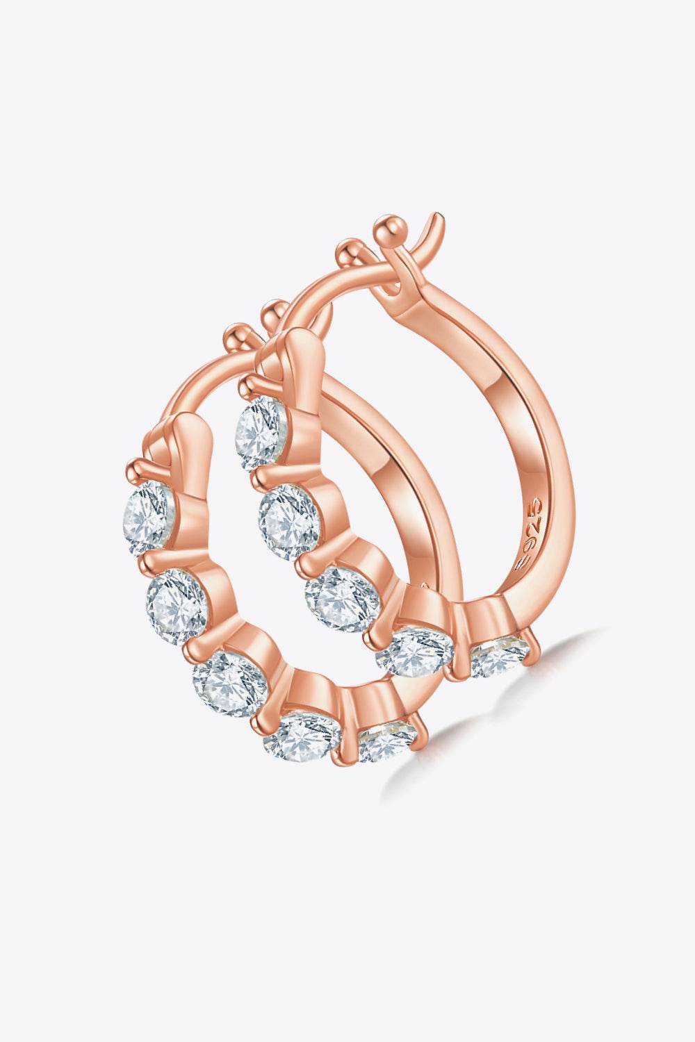 Adored 1 Carat Moissanite 925 Sterling Silver Earrings - luxurift