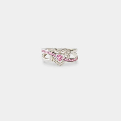 Heart Shape Zircon 925 Sterling Silver Ring - luxurift