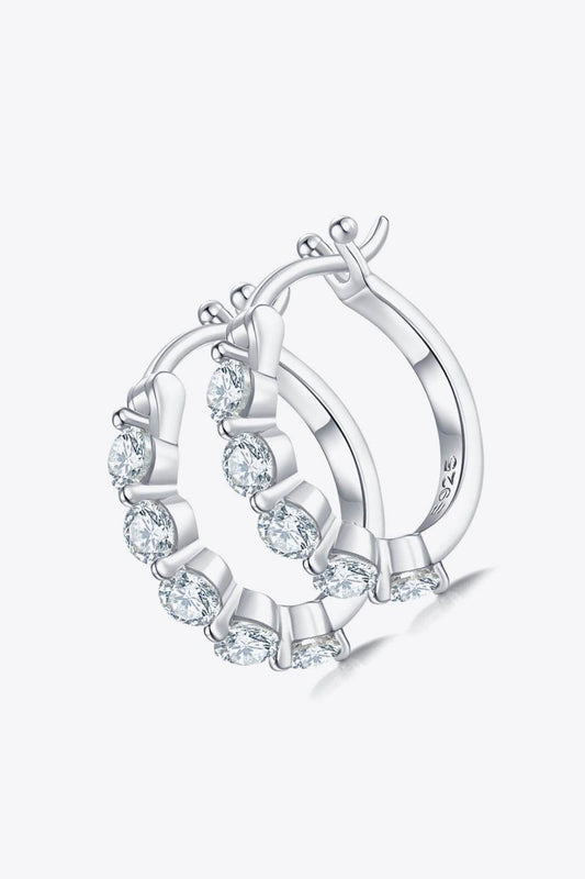 Adored 1 Carat Moissanite 925 Sterling Silver Earrings - luxurift