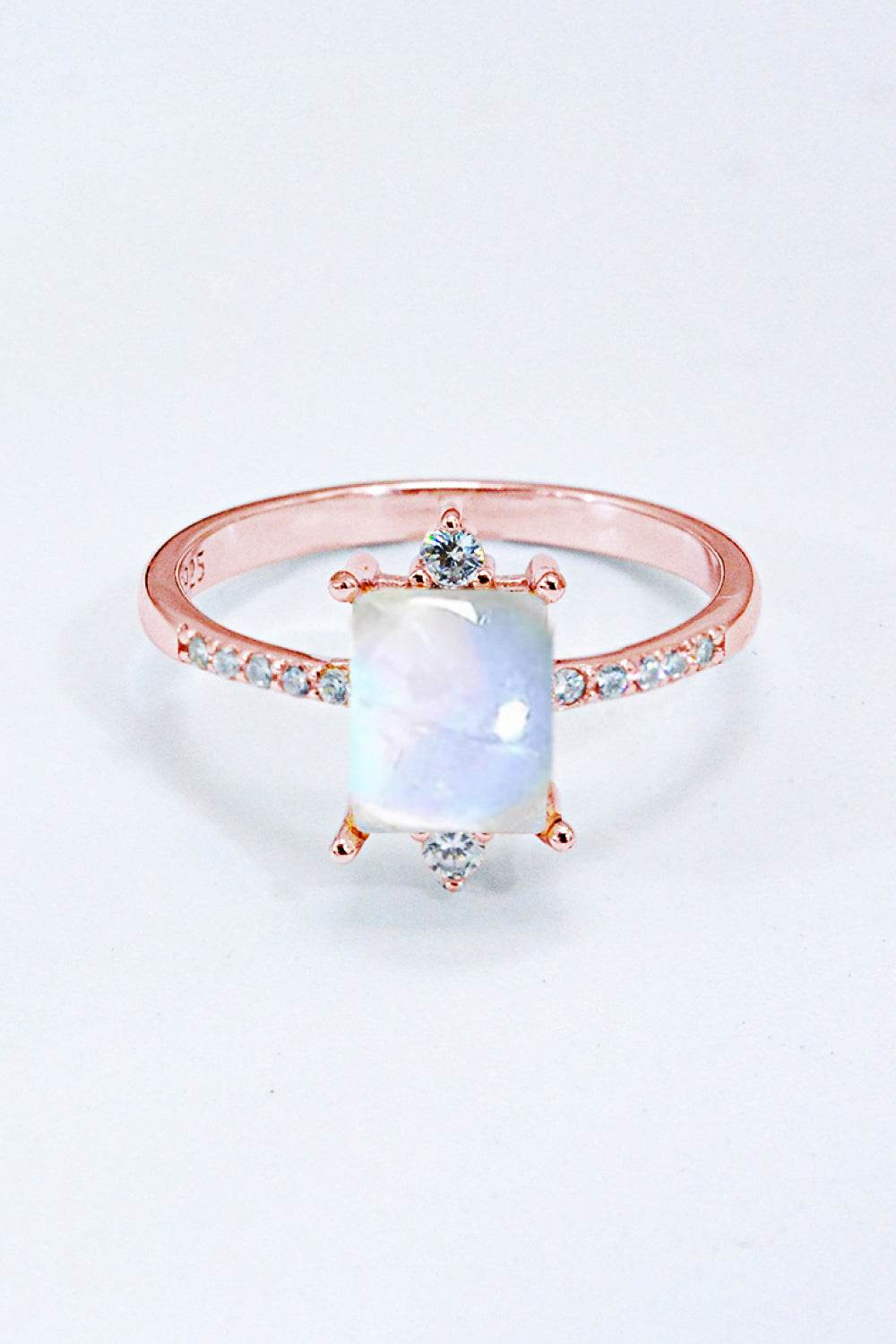 925 Sterling Silver Square Moonstone Ring - luxurift