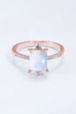 925 Sterling Silver Square Moonstone Ring - luxurift