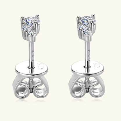 925 Sterling Silver Moissanite Stud Earrings - luxurift