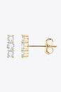 Heartbeat Rhythm 925 Sterling Silver Moissanite Stud Earrings - luxurift