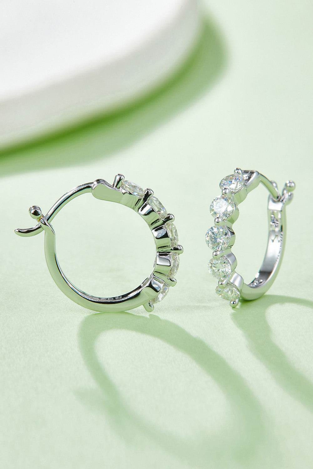 Adored 1 Carat Moissanite 925 Sterling Silver Earrings - luxurift