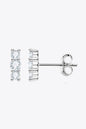 Heartbeat Rhythm 925 Sterling Silver Moissanite Stud Earrings - luxurift