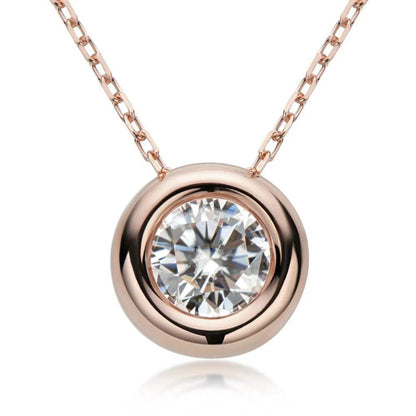1 Carat Moissanite 925 Sterling Silver Necklace - luxurift