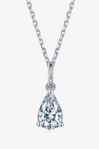 1 Carat Moissanite 925 Sterling Silver Necklace - luxurift