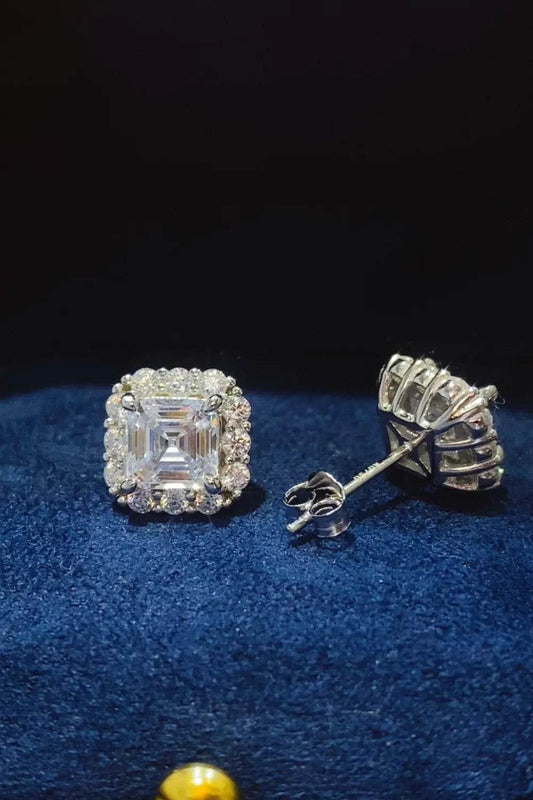 2 Carat Moissanite 925 Sterling Silver Stud Earrings - luxurift