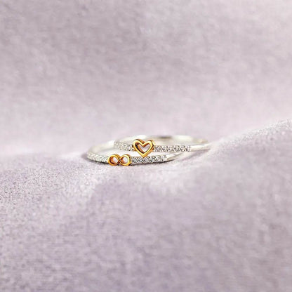 Zircon 925 Sterling Silver Heart Shape Ring - luxurift