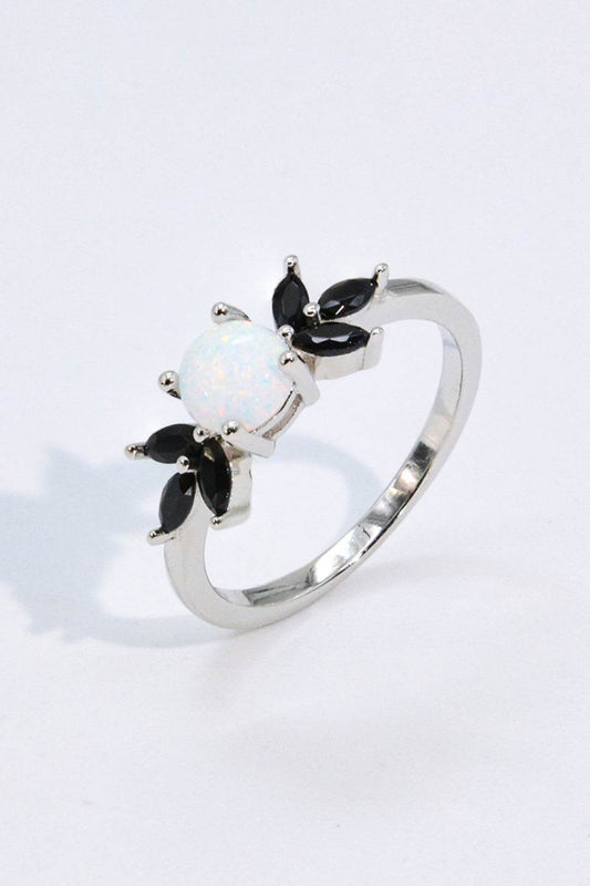 Opal and Zircon Contrast Ring - luxurift