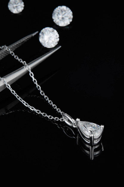1 Carat Moissanite 925 Sterling Silver Necklace - luxurift