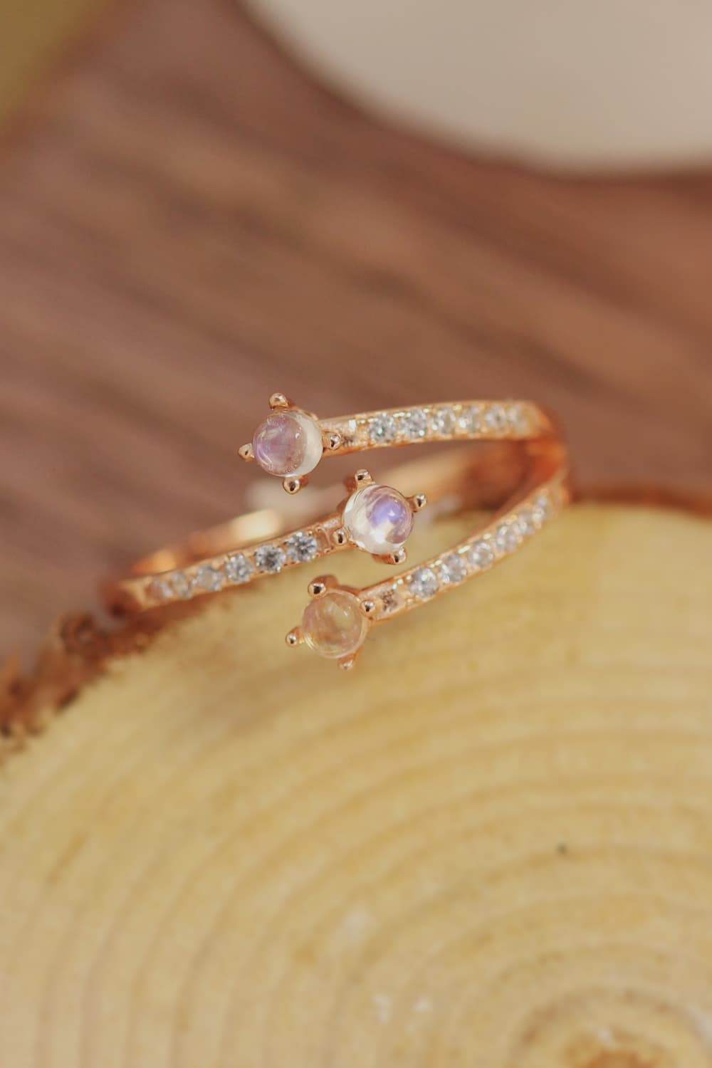 High Quality Natural Moonstone 925 Sterling Silver Ring - luxurift