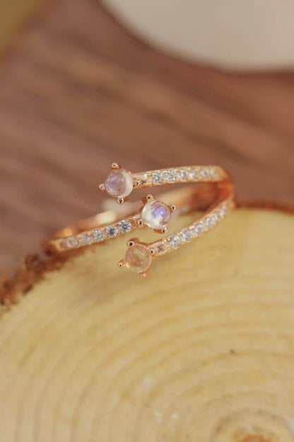 High Quality Natural Moonstone 925 Sterling Silver Ring - luxurift