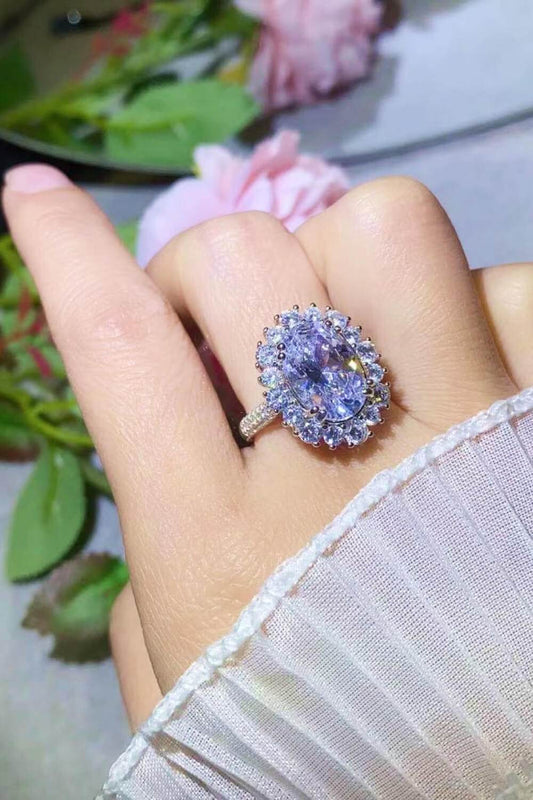 8 Carat Oval Moissanite Ring - luxurift