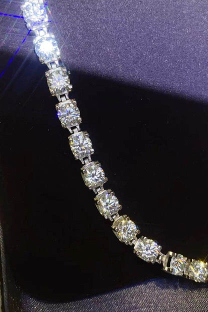 10 Carat Moissanite Platinum-Plated Bracelet - luxurift