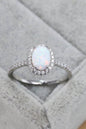 Opal 925 Sterling Silver Halo Ring - luxurift