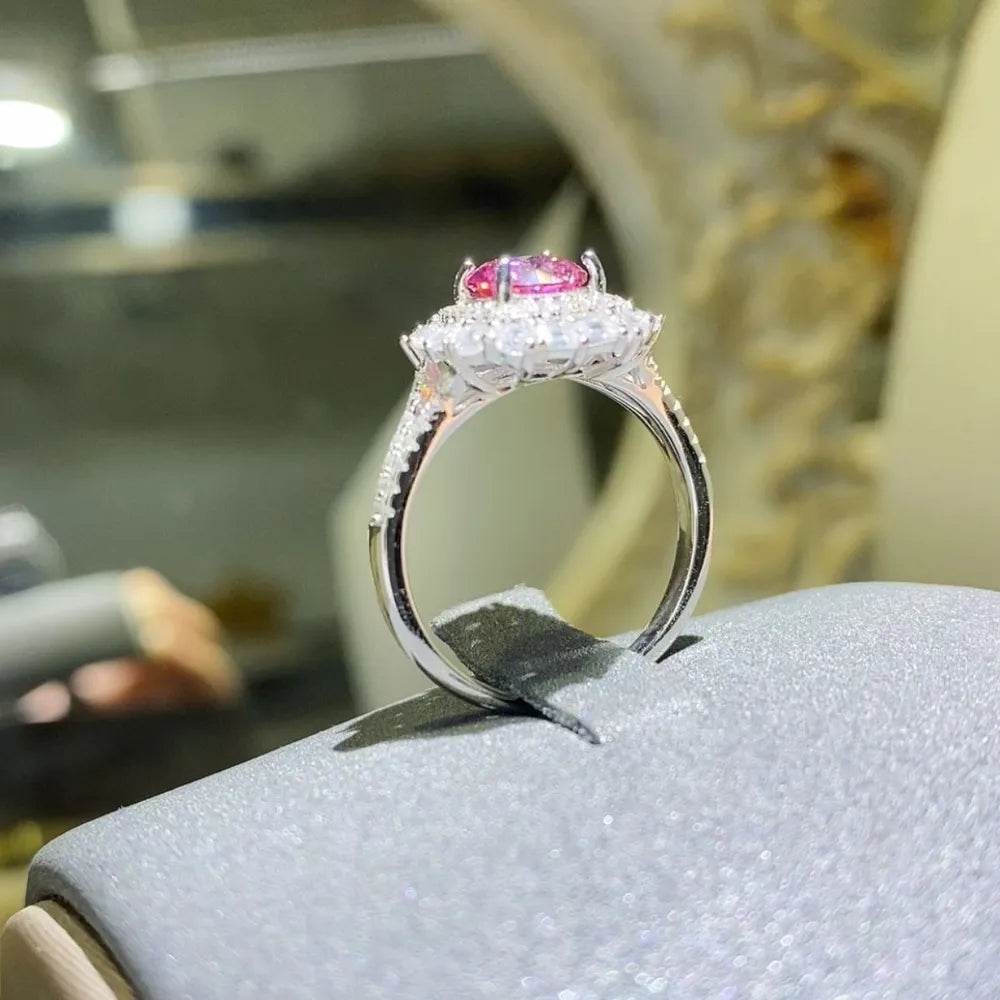 1 Carat Moissanite Zircon 925 Sterling Silver Ring - luxurift