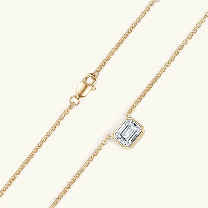1 Carat Moissanite 925 Sterling Silver Pendant Necklace - luxurift