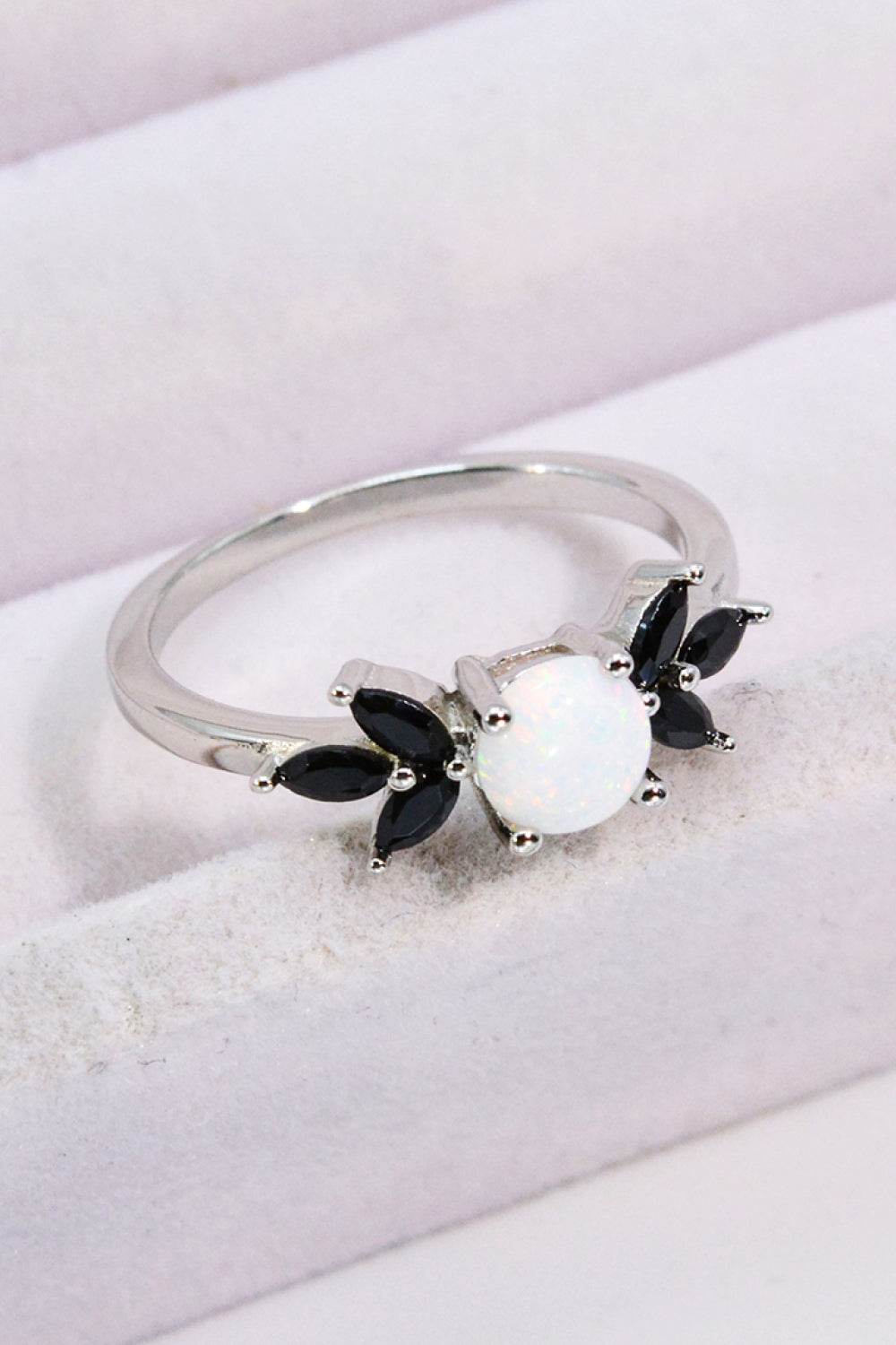 Opal and Zircon Contrast Ring - luxurift