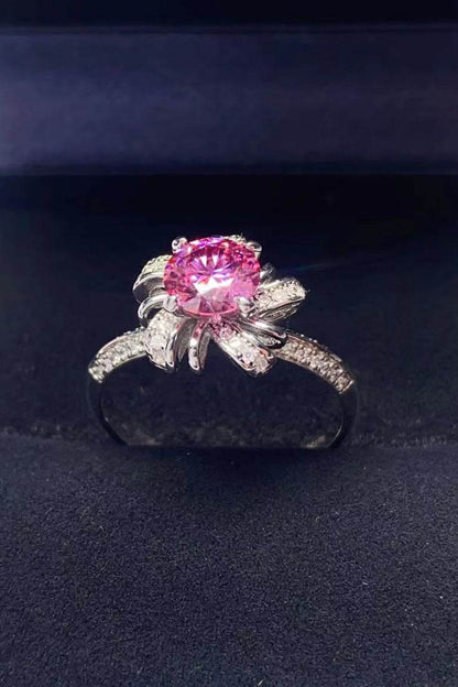 1 Carat Moissanite Flower-Shaped Ring - luxurift