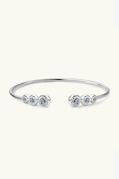 1.8 Carat Moissanite 925 Sterling Silver Bracelet - luxurift