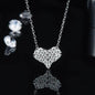 Moissanite 925 Sterling Silver Heart Necklace - luxurift