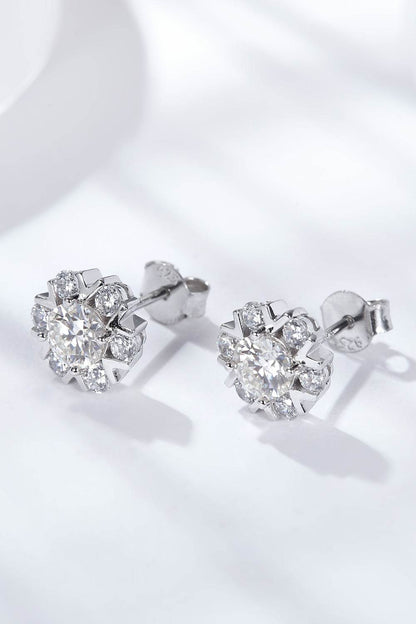 925 Sterling Silver Moissanite Stud Earrings - luxurift
