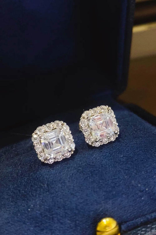 2 Carat Moissanite 925 Sterling Silver Stud Earrings - luxurift