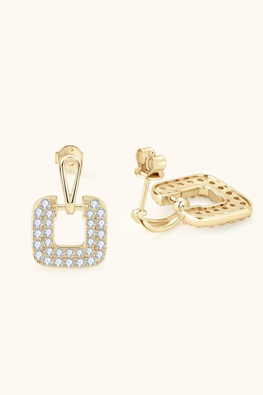 1.68 Carat Moissanite 925 Sterling Silver Drop Earrings - luxurift