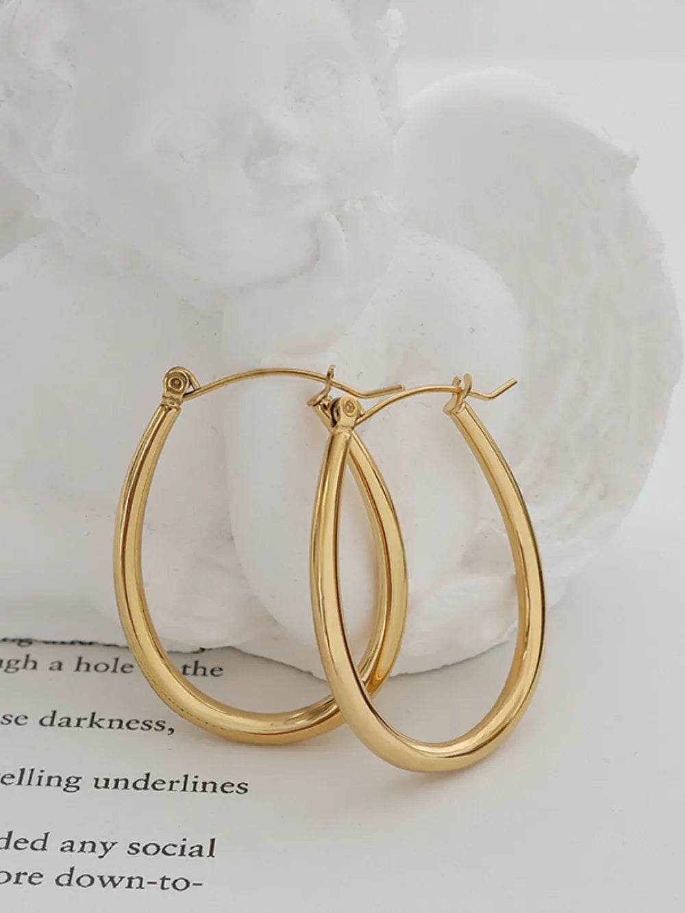 18K Gold-Plated Titanium Steel Earrings - luxurift