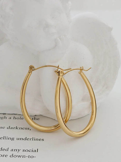 18K Gold-Plated Titanium Steel Earrings - luxurift