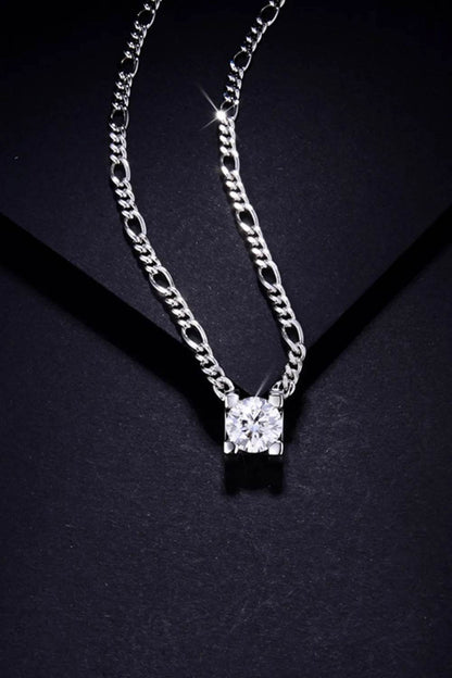 2 Carat Moissanite 925 Sterling Silver Pendant Necklace - luxurift