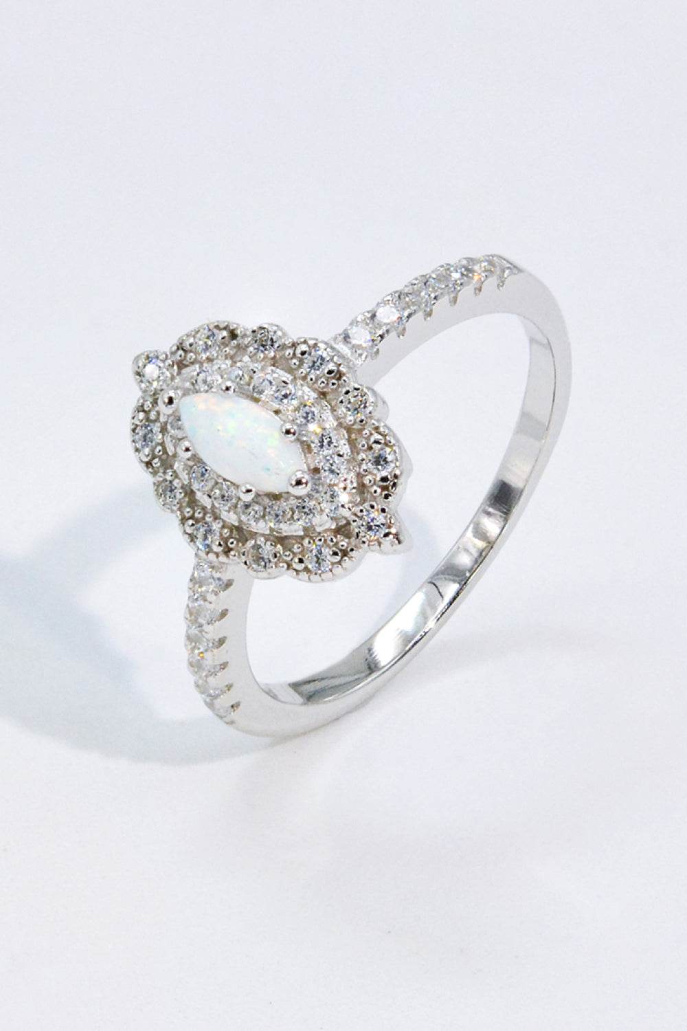 Modern Love Story Opal and Zircon Ring - luxurift