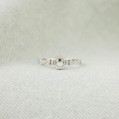 Inlaid Zircon 925 Sterling Silver Ring - luxurift