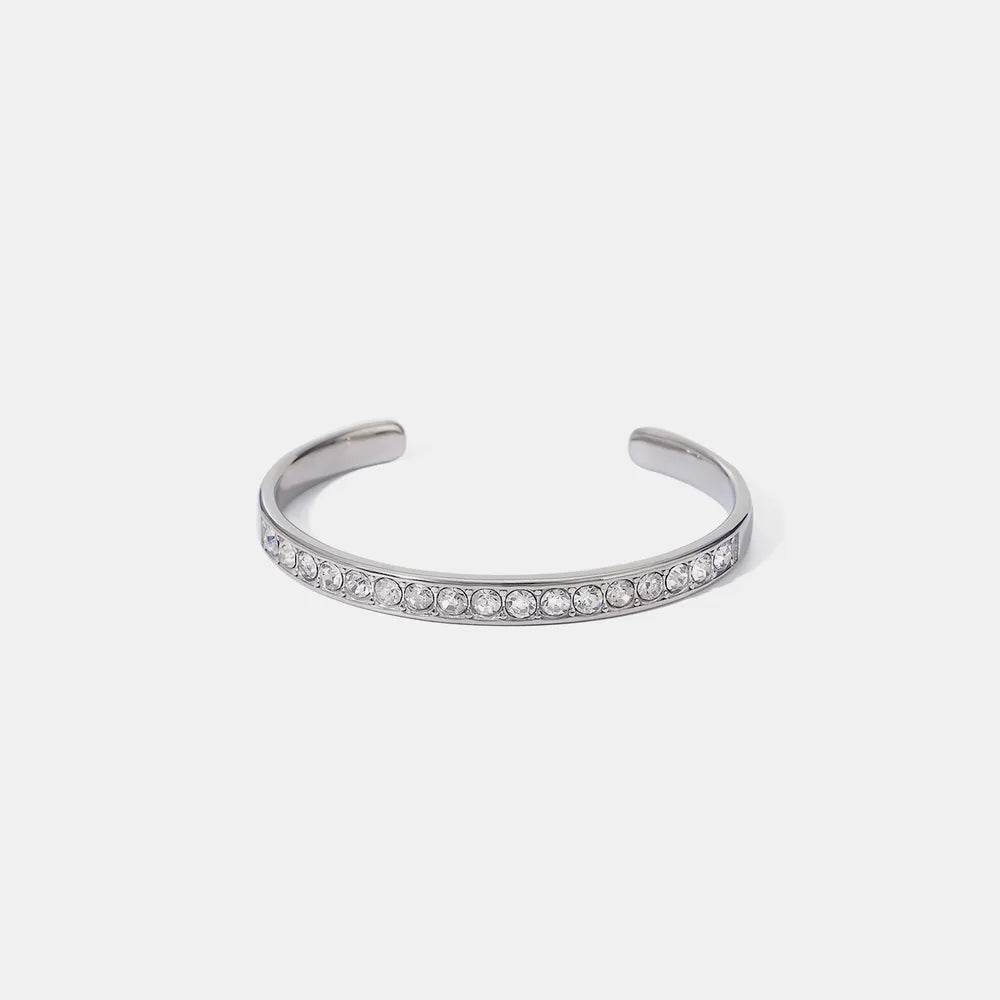 Stainless Steel Inlaid Zircon Bracelet - luxurift