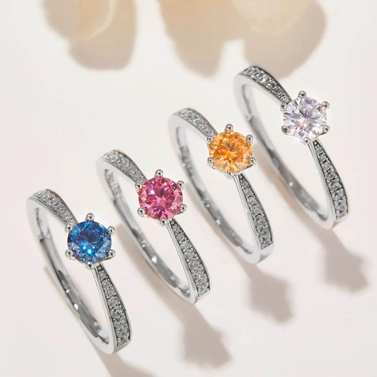 Moissanite 925 Sterling Silver Ring - luxurift