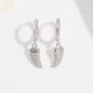 925 Sterling Silver Zircon Chili Shape Earrings - luxurift