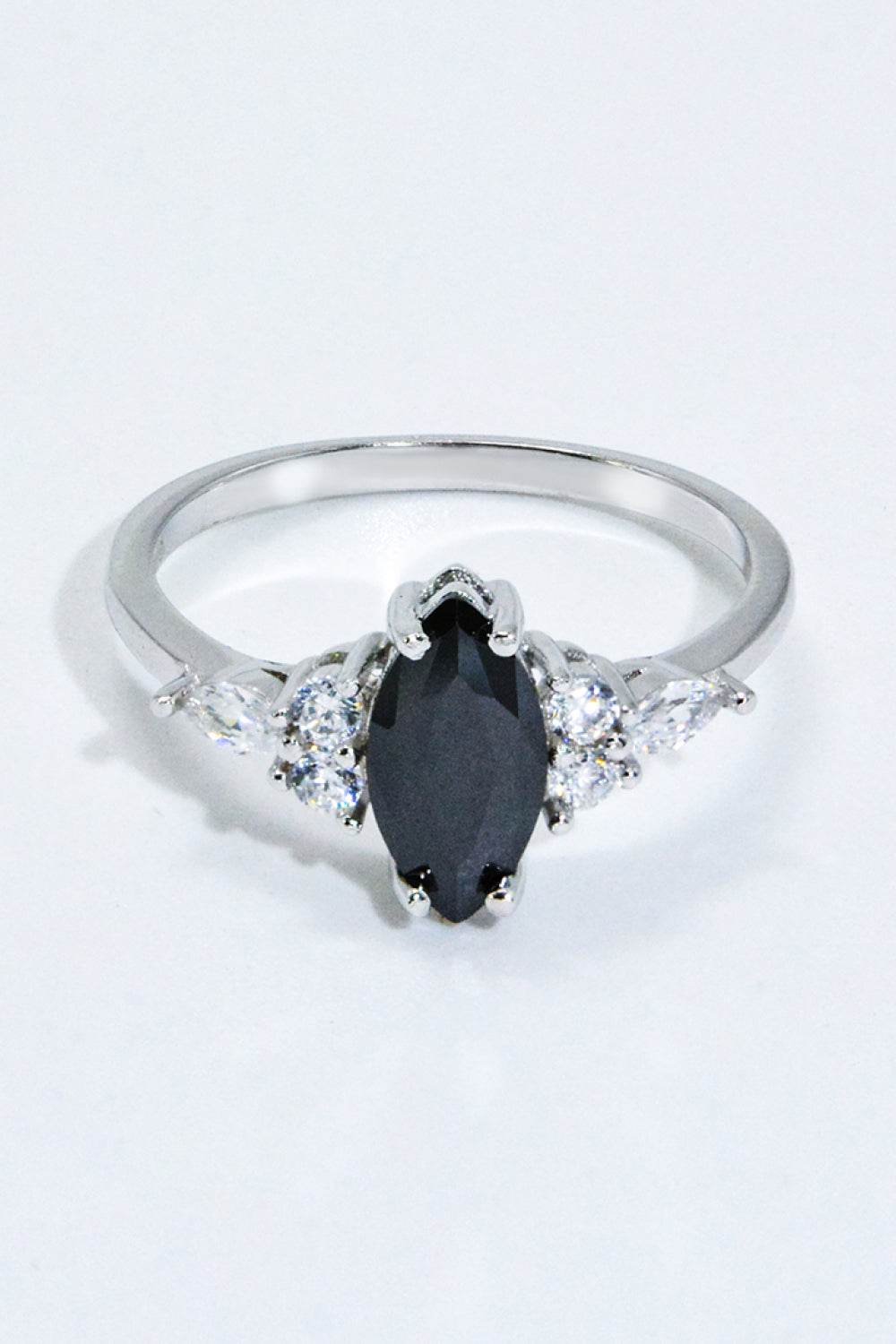 925 Sterling Silver Black Agate Ring - luxurift