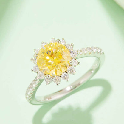 2 Carat Moissanite 925 Sterling Silver Ring - luxurift