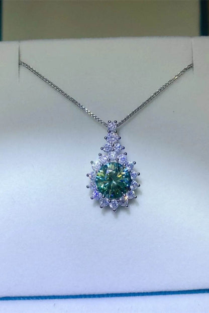 3 Carat Moissanite 925 Sterling Silver Pendant Necklace - luxurift