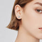 Moissanite 925 Sterling Silver Stud Earrings - luxurift