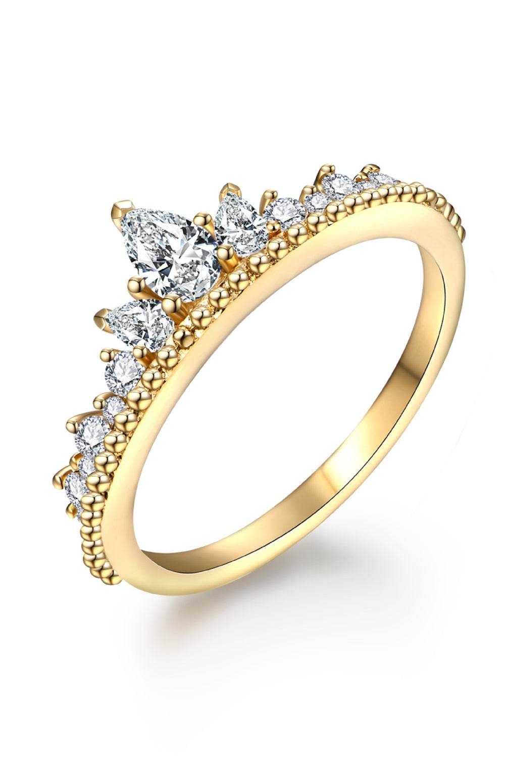 Crown Shape Moissanite Ring - luxurift