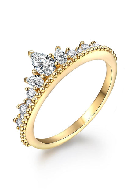 Crown Shape Moissanite Ring - luxurift