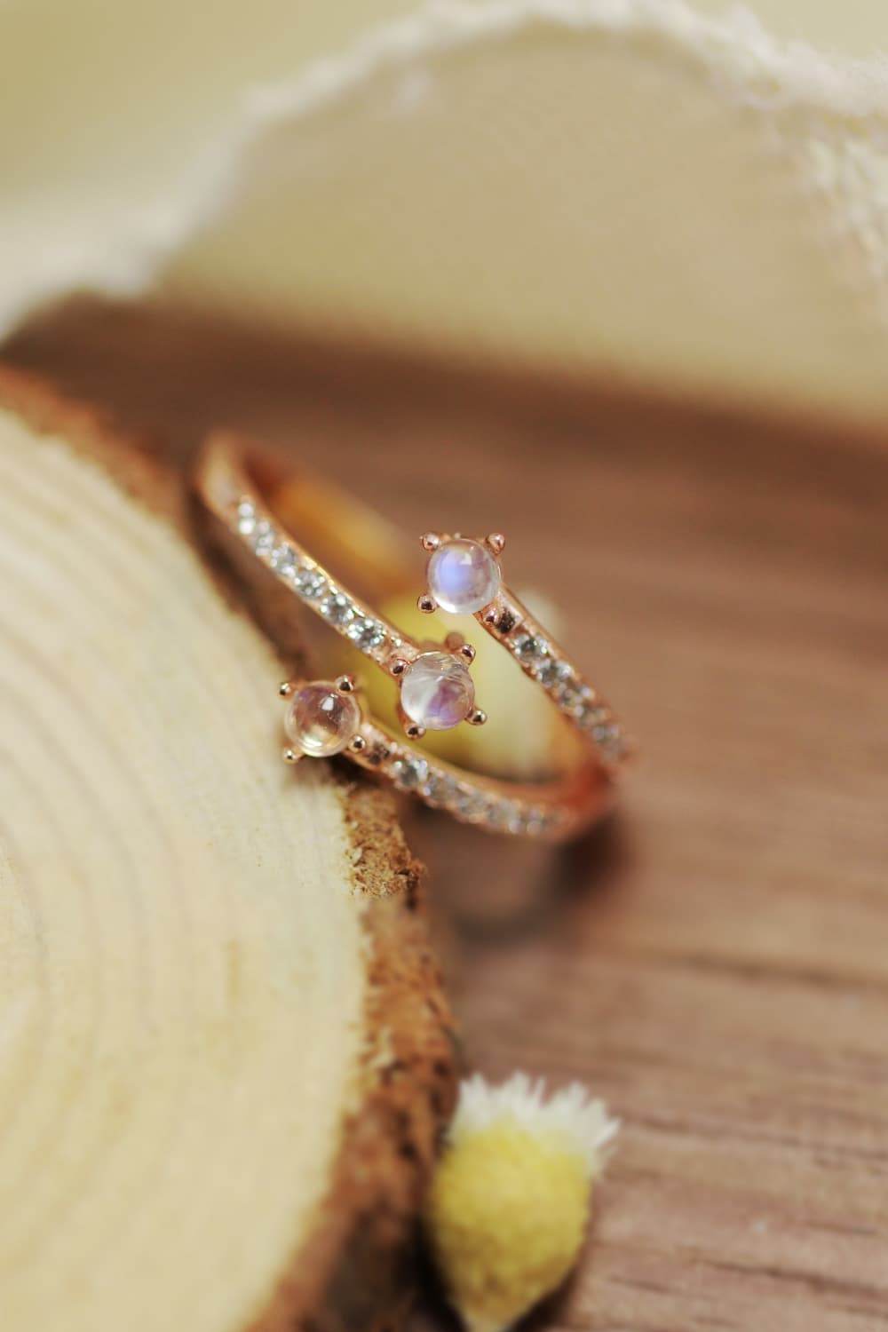 High Quality Natural Moonstone 925 Sterling Silver Ring - luxurift